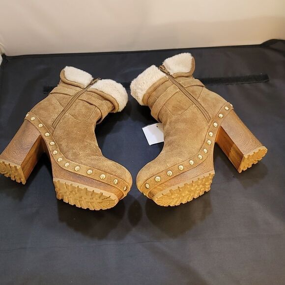 BRAND NEW GUESS DAMINA BLOCK HEEL PLATFORM BOOTS - Picture 14 of 16